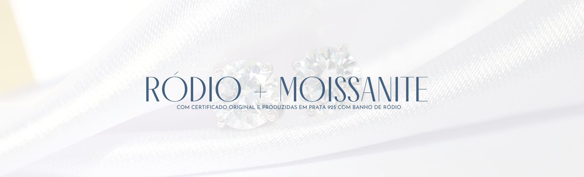 O que é banho de ródio + Moissanite