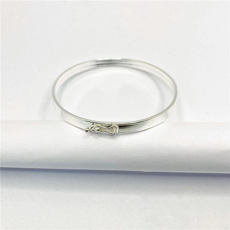 BRACELETE LISO ARO RETANGULAR 4,6MM