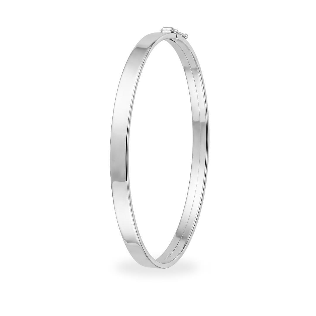 BRACELETE LISO ARO RETANGULAR 4,6MM
