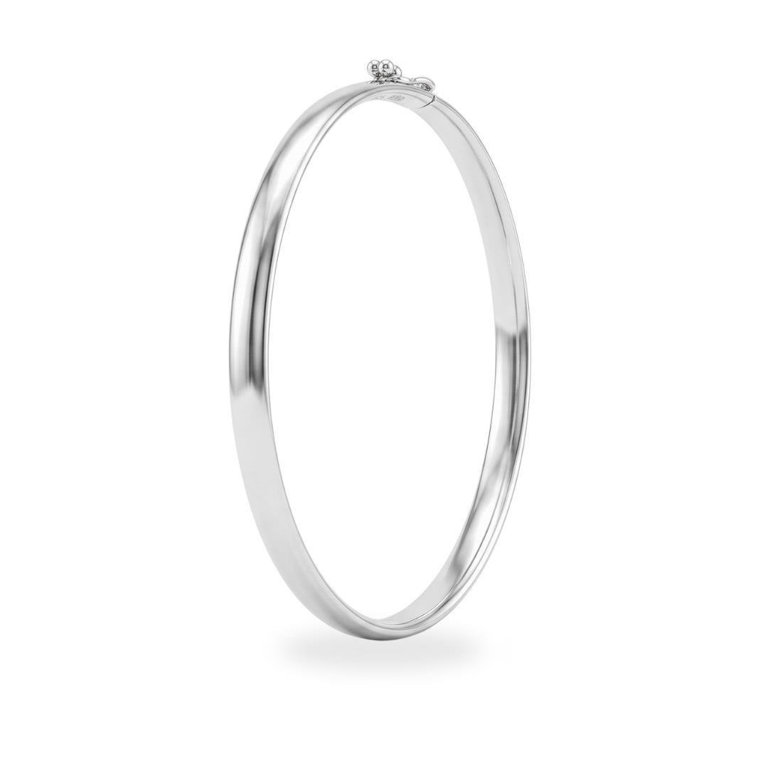 BRACELETE LISO ARO MEIA CANA 4MM