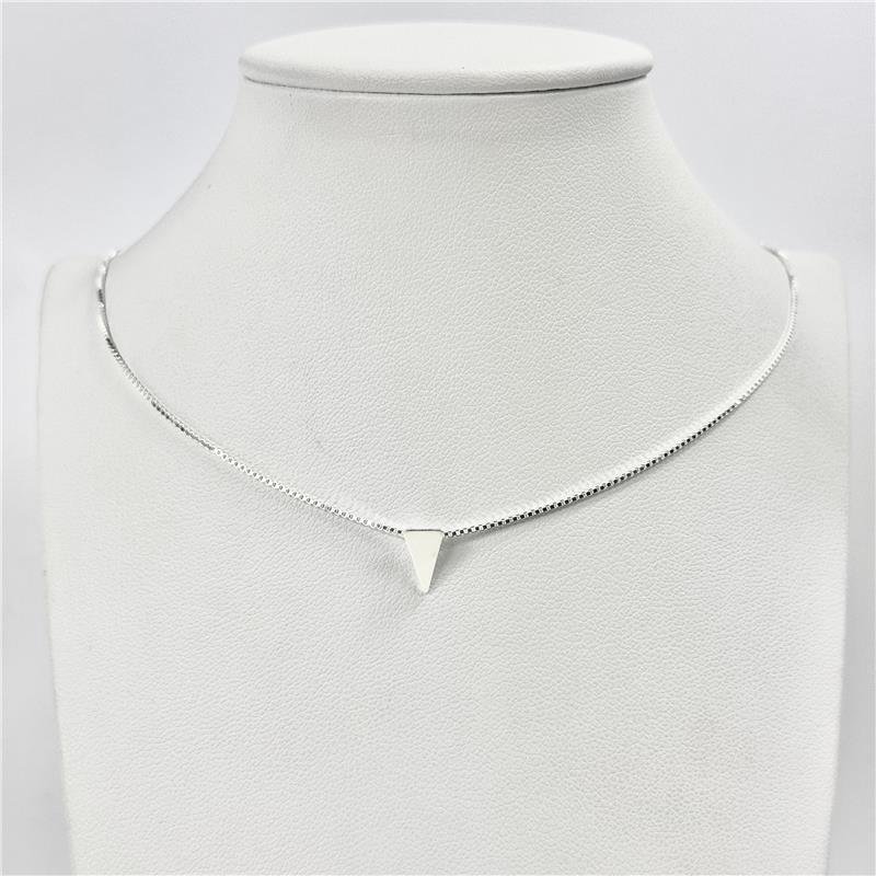 COLAR LISO TRIANGULO 9MM X 5MM X 40CM