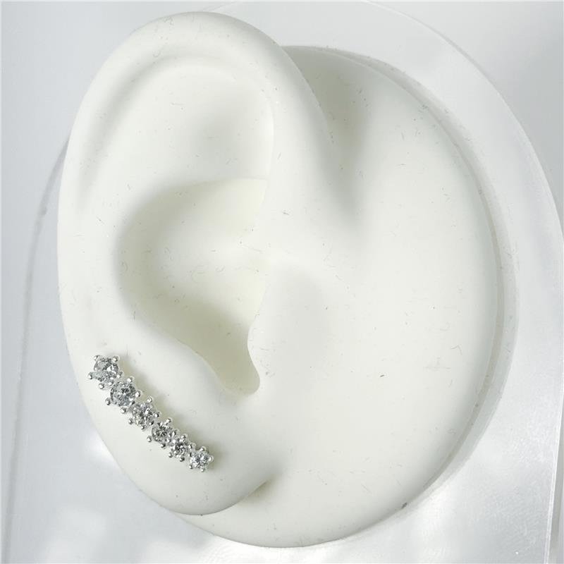 BR LISO LAP EAR CUFF 6 PEDRAS