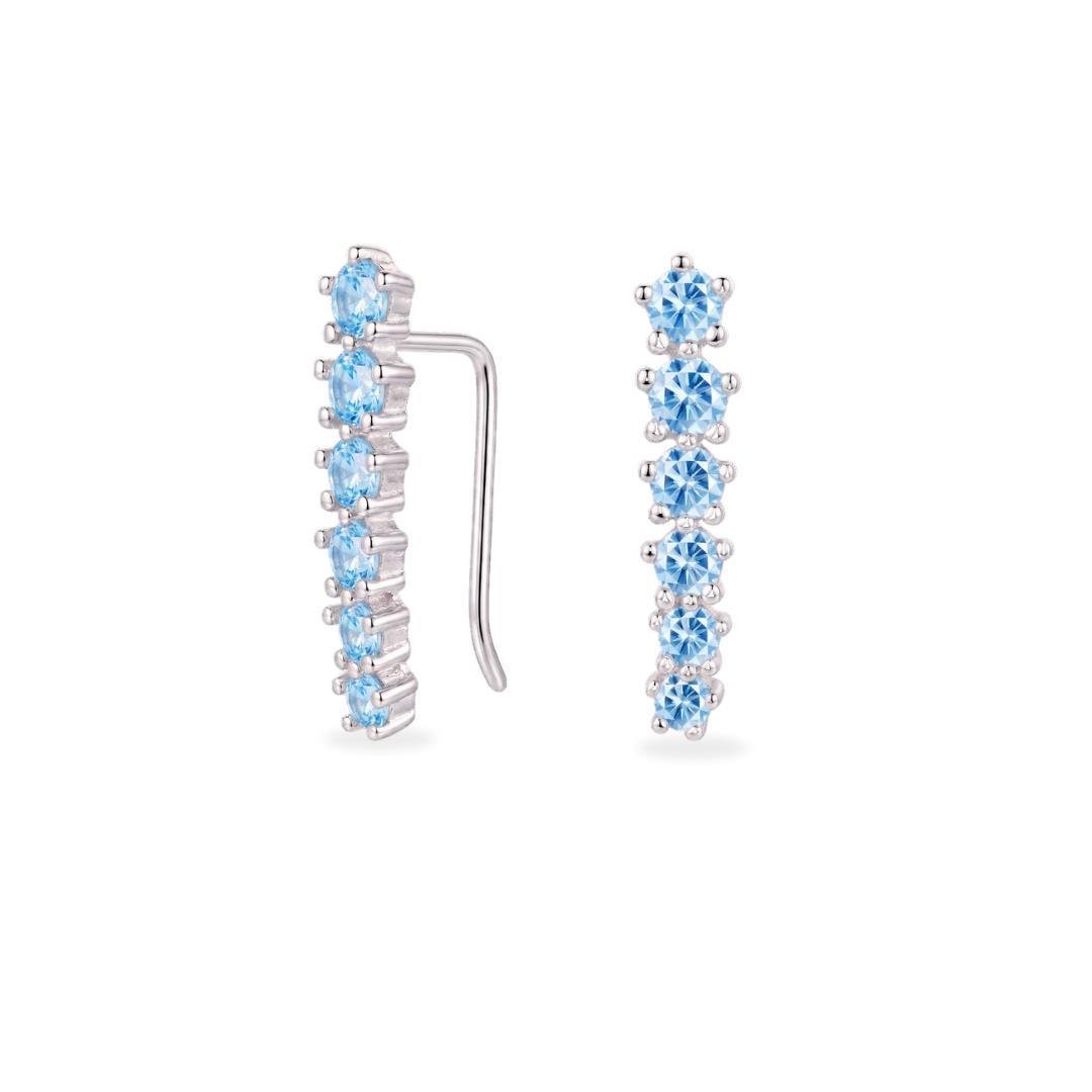 BR LISO LAP EAR CUFF 6 PEDRAS