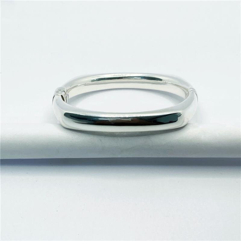 BRACELETE LISO ELETROFORMAÇÃO QUADRADO 9MM