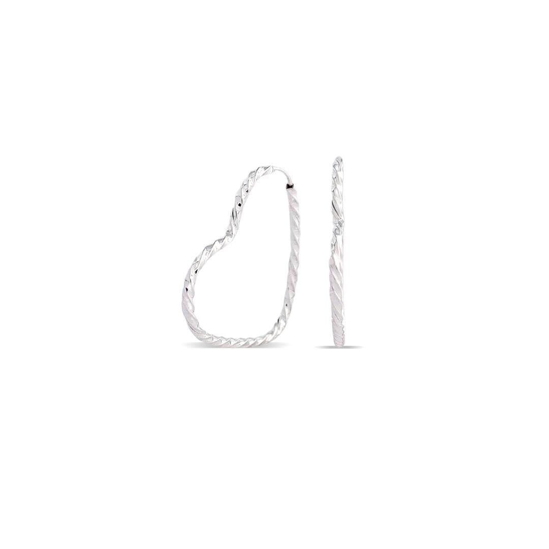 ARG LISA CORAÇÃO ARO TORCIDO 3CM X 2MM