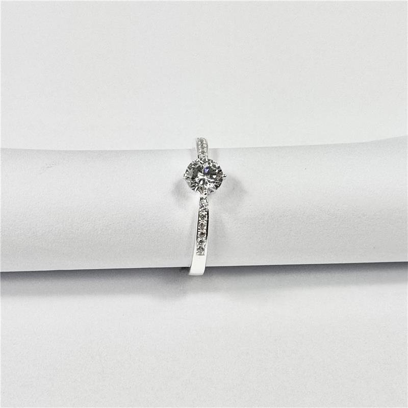 ANEL LISO LAP SOLITÁRIO 6MM 4 GARRAS