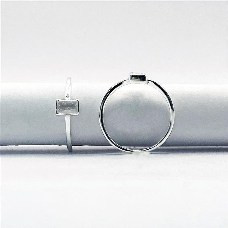 ANEL LISO LAP PONTO DE LUZ RETANGULAR 6MMX4,5MM