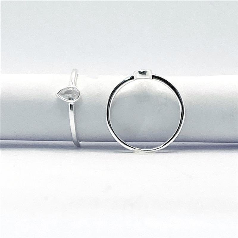 ANEL LISO LAP PONTO DE LUZ GOTA 6MMX4,5MM