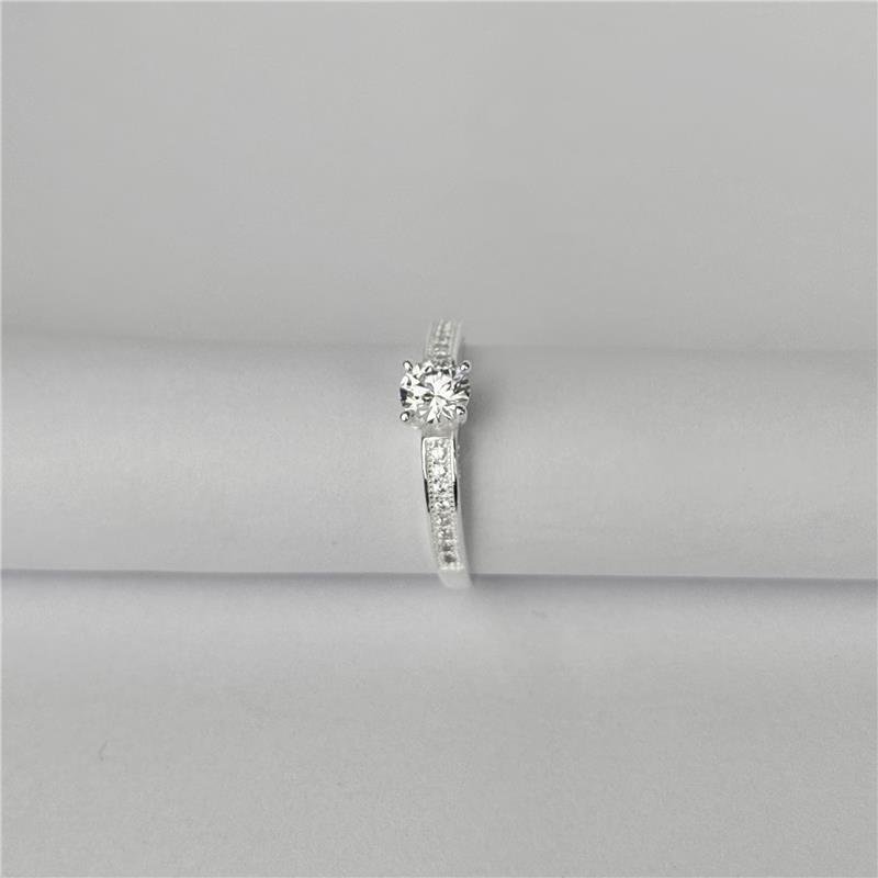 ANEL LISO LAP SOLITÁRIO 6MM 4 GARRAS