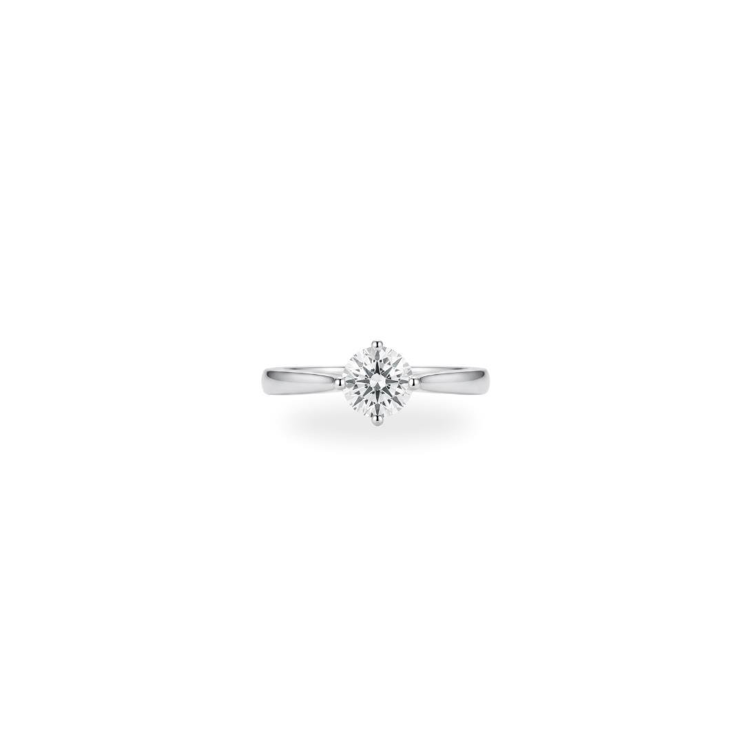 ANEL LISO LAP SOLITÁRIO 5MM 4 GARRAS