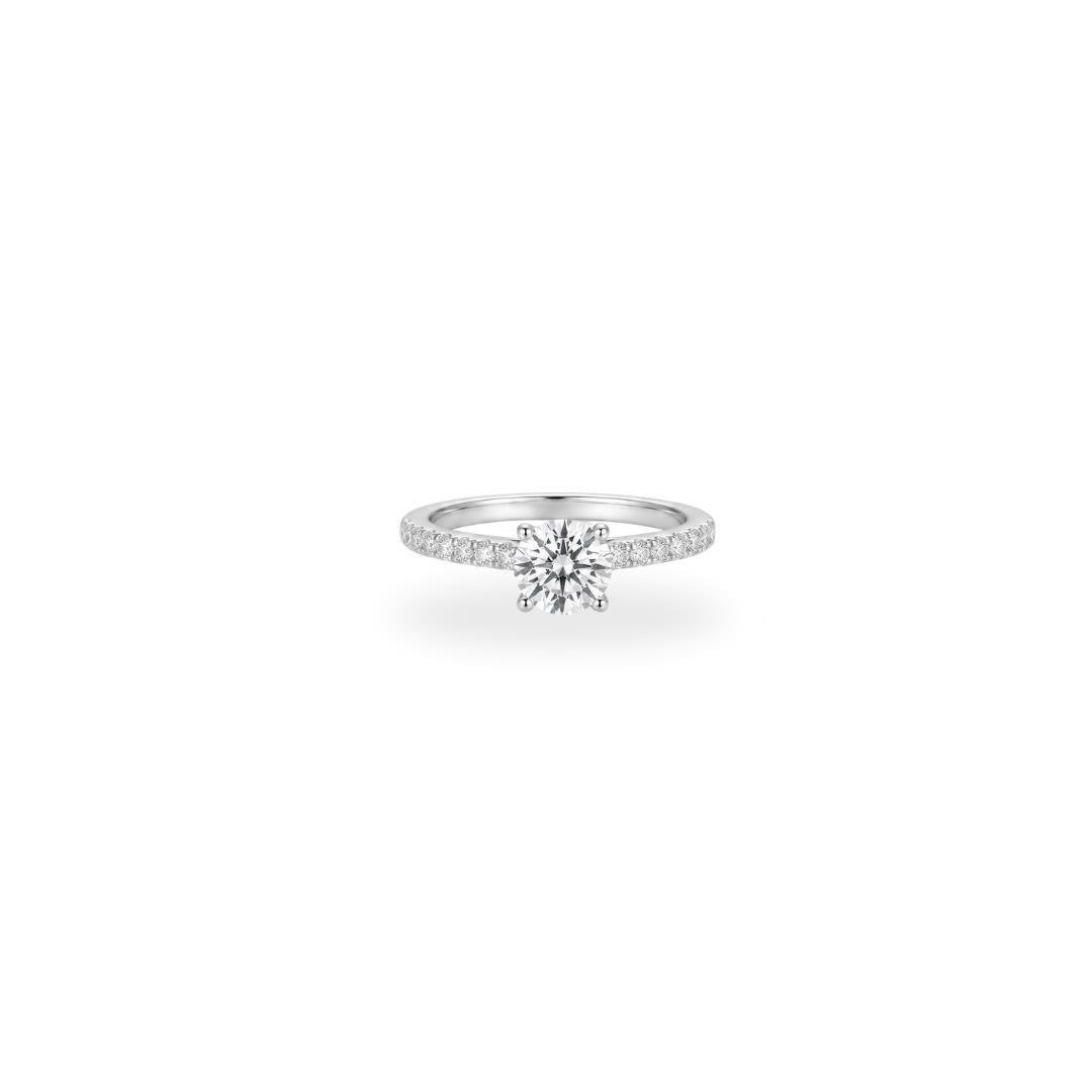 ANEL LISO LAP SOLITÁRIO 6MM 4 GARRAS