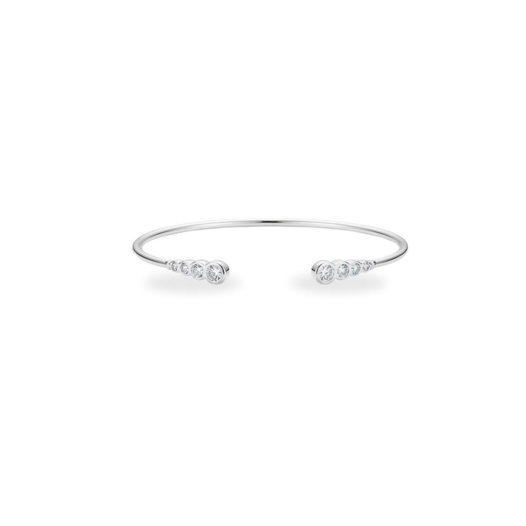 BRACELETE LISO LAP 5 PEDRAS CADA LADO ABERTO