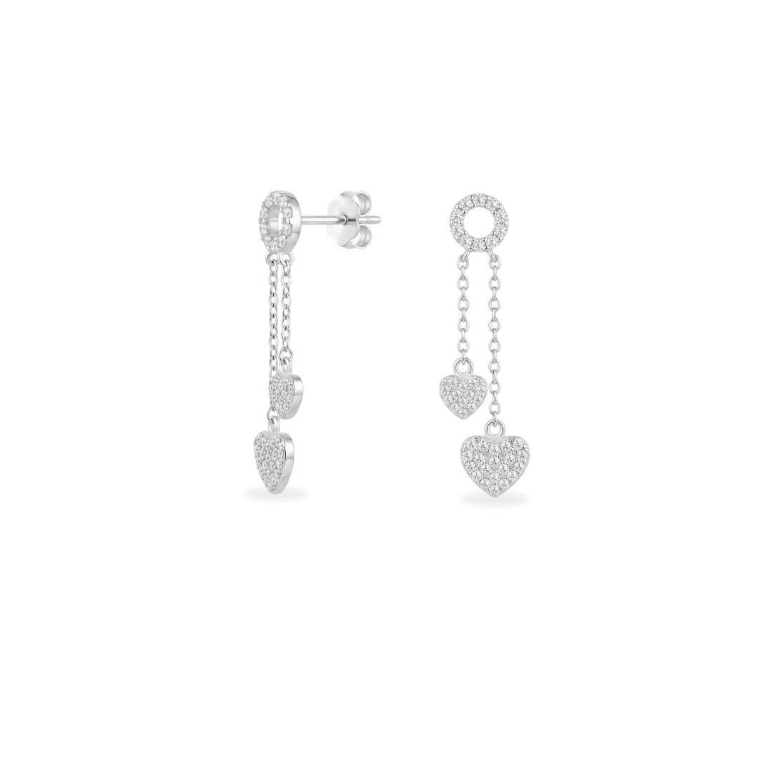 BR LISO LAP CIRCULO COM DOIS CORAÇÕES PENDURADOS 3,9CM