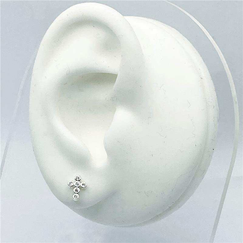BR LISO LAP CRUZ 6 BOLINHAS 8MM X 6MM