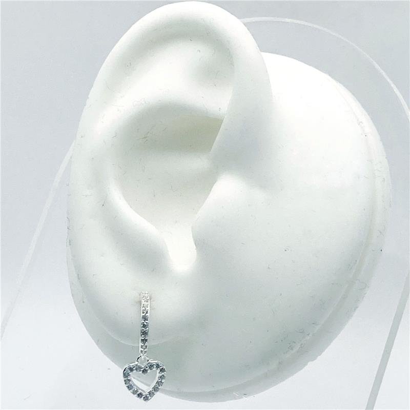 ARG LISA LAP 1,3MM X 1CM + CORAÇÃO CONTORNO PENDURADO