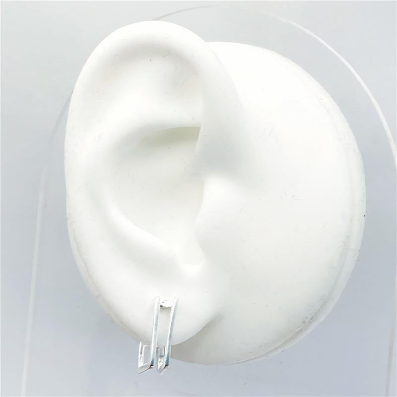 ARG LISA QUADRADA DOIS AROS 5MM X 1,3CM