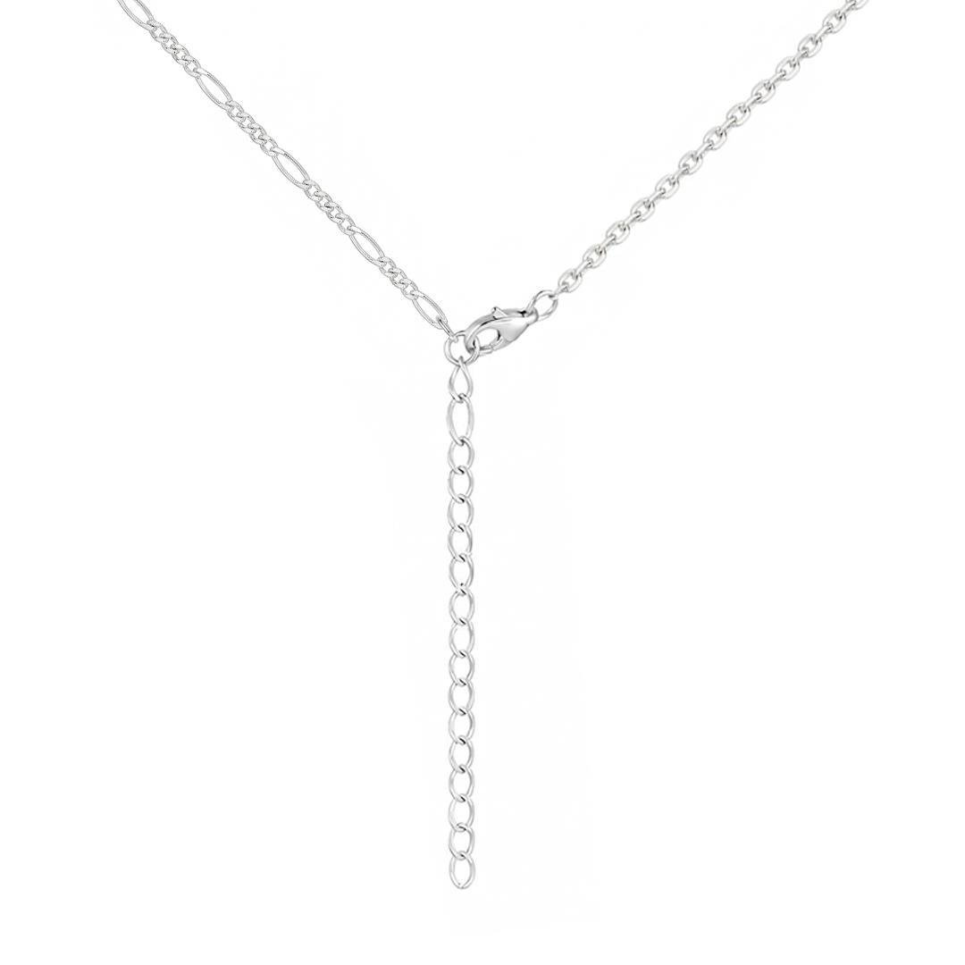 COLAR LISO LAP 3 CORAÇÕES CORRENTE METADE CARTIER E 3X1 40+5CM