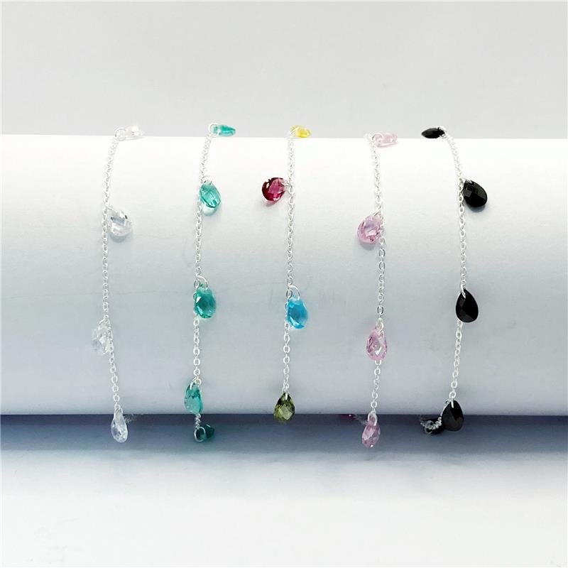 TORN LISA LAP 8 PEDRAS GOTAS 4X6MM 22+3CM