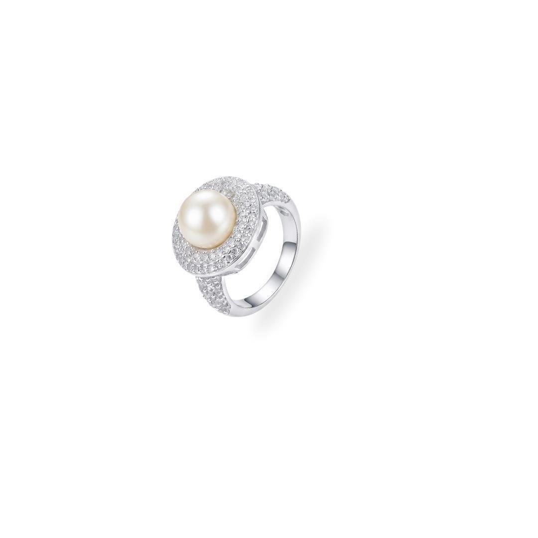ANEL LISO LAP REDONDO 1,5CM COM PÉROLA