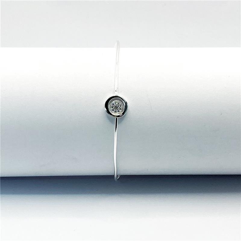 BRACELETE LISO LAP CIRCULO E REDONDO CRAVEJADO