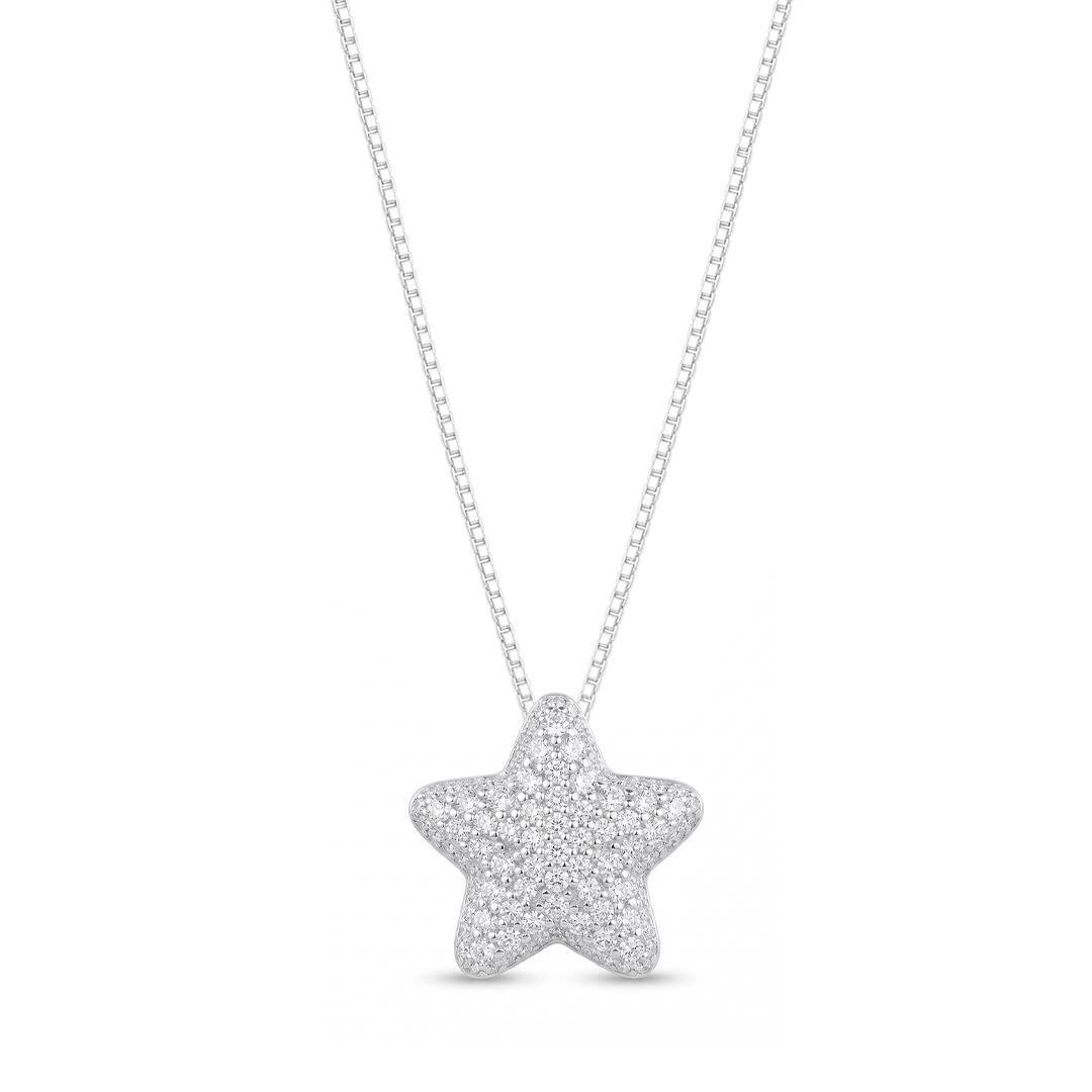 COLAR LISO LAP ESTRELA CRAVEJADA 1,3CM X 45CM