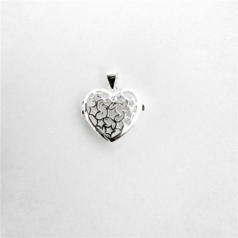 PING LISO RELICÁRIO CORAÇÃO VAZADO 1,8CM