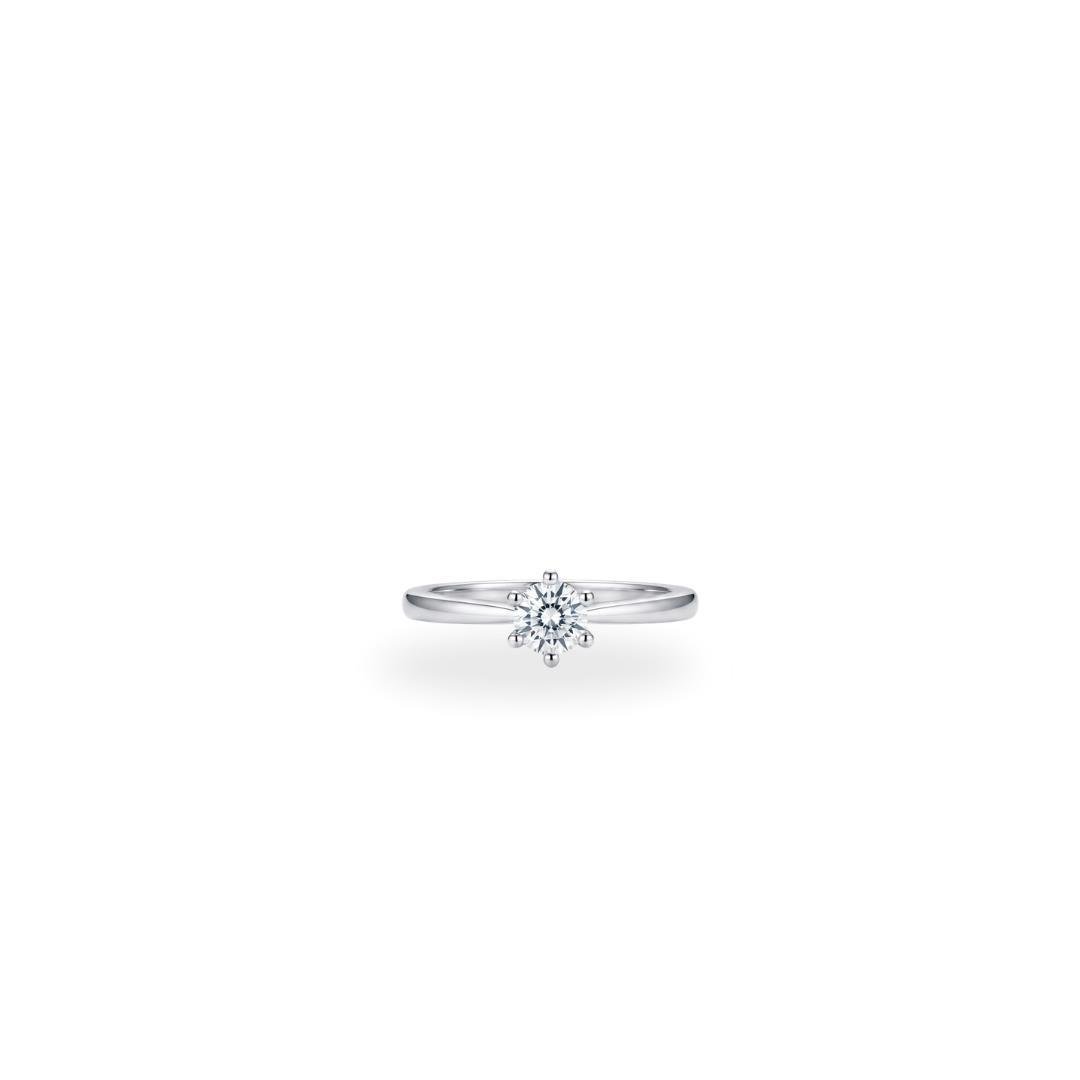ANEL LISO LAP SOLITÁRIO 5MM 6 GARRAS