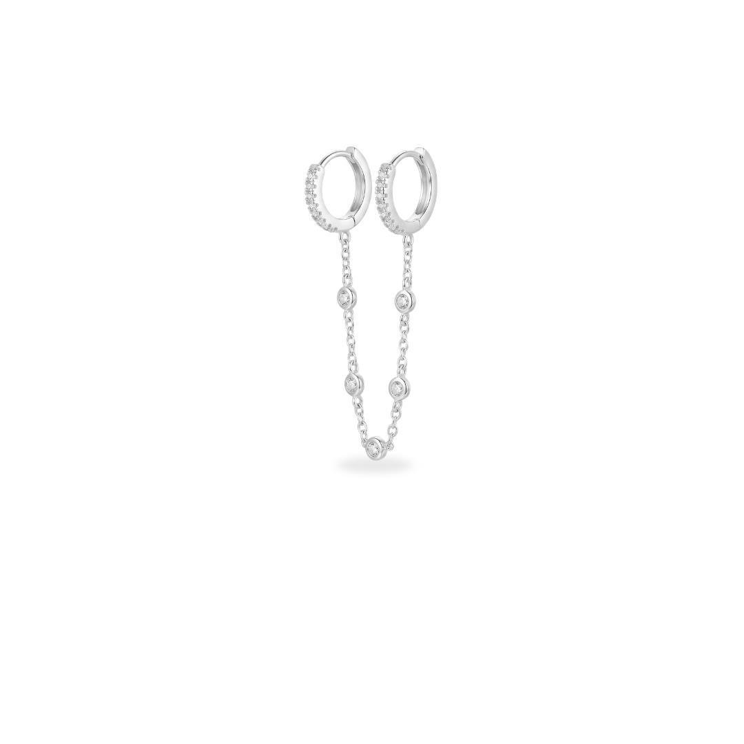 ARG LISA LAP DUPLA COM CORRENTE COM PTO DE LUZ 2MM X 1,1CM