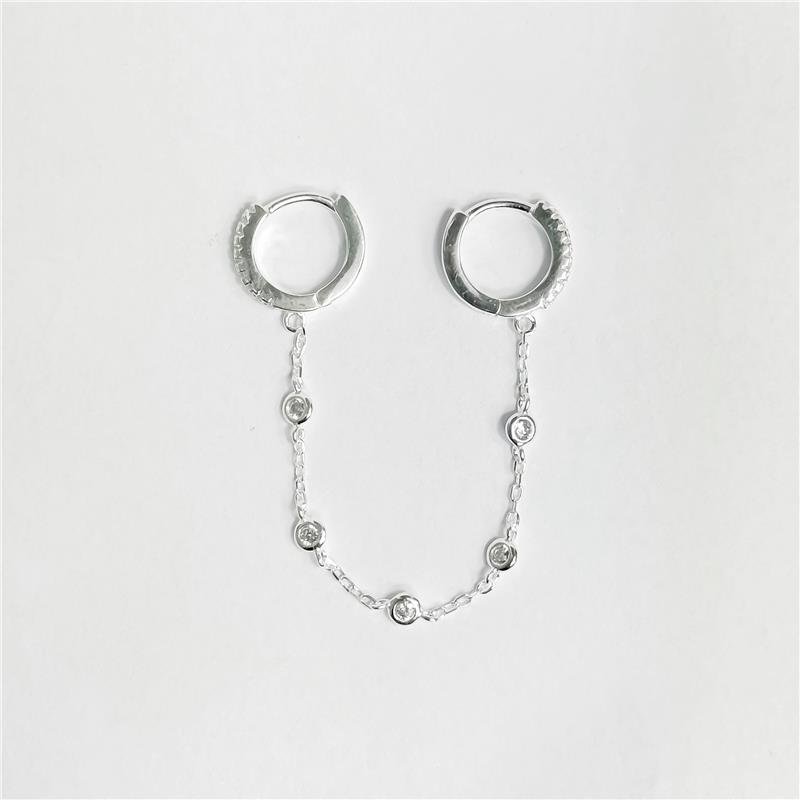 ARG LISA LAP DUPLA COM CORRENTE COM PTO DE LUZ 2MM X 1,1CM