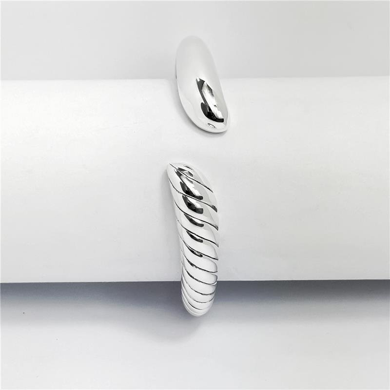 BRACELETE LISO ELETROFORMAÇÃO MEIO LISO MEIO TRABALHADO