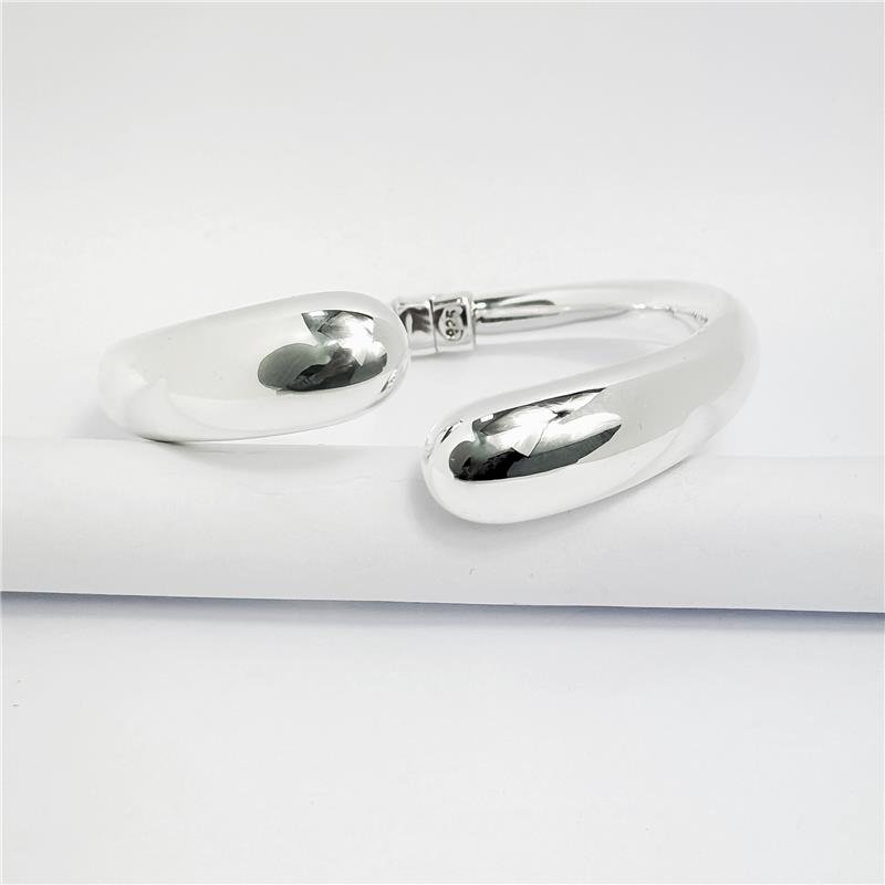 BRACELETE LISO ELETROFORMAÇÃO 2 PONTAS ARREDONDADAS