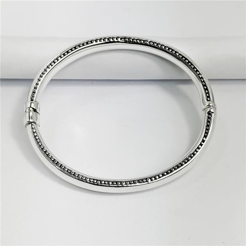 BRACELETE LISO ELETROFORMAÇÃO LATERAL TRABALHADA 7MM