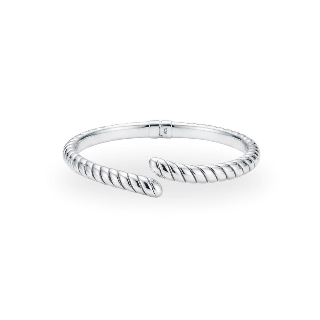 BRACELETE LISO ELETROFORMAÇÃO ESPIRAL 2 PONTAS