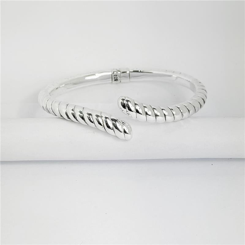 BRACELETE LISO ELETROFORMAÇÃO ESPIRAL 2 PONTAS