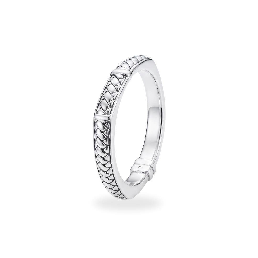 BRACELETE LISO ELETROFORMAÇÃO ARO QUADRADO TRANÇADO 1,1CM