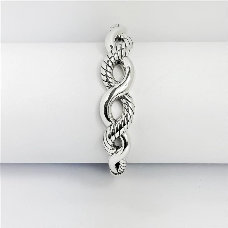 BRACELETE LISO ELETROFORMAÇÃO ENTRELAÇADO LISO E TRABALHADO