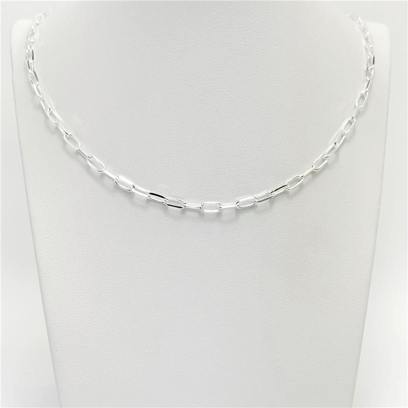CORRENTE LISA ELO OVAL 3MM X 45CM