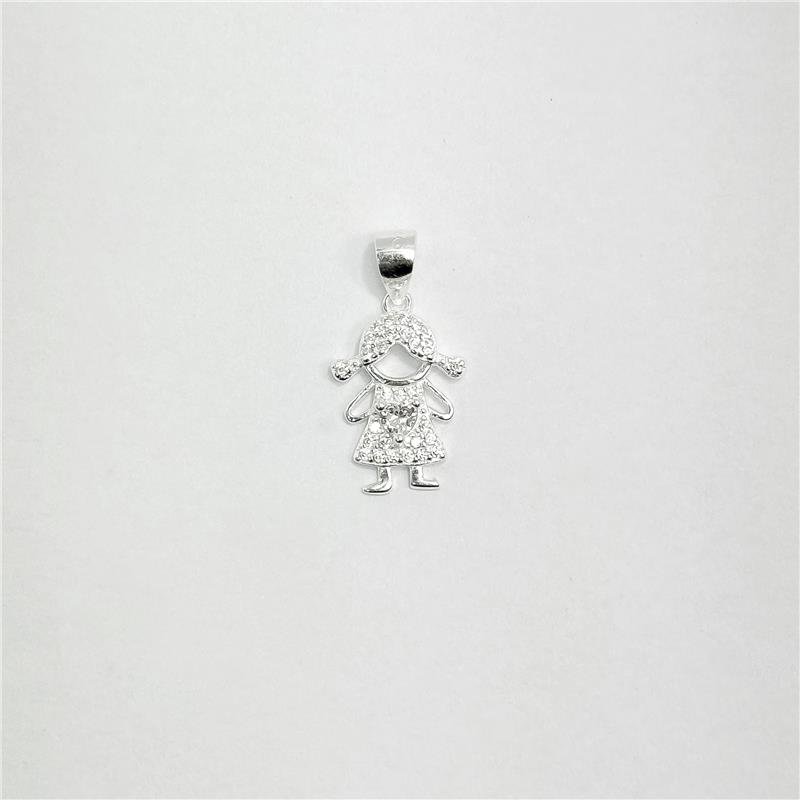 PING LISO LAP MENINA VESTIDO E CORAÇÃO 1,5CM