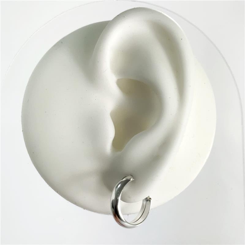 ARG LISA REDONDA ARO MEIA CANA 4MM X 1,6CM