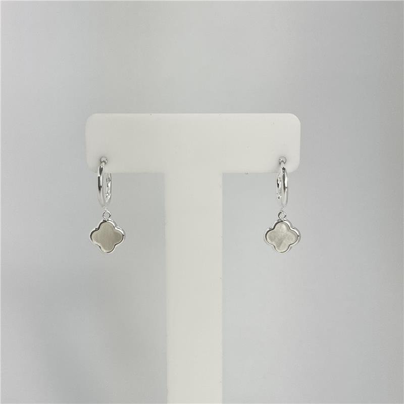 ARG LISA LAP 1,4MM X 1,1CM COM TREVO MADREPEROLA PENDURADO 9MM