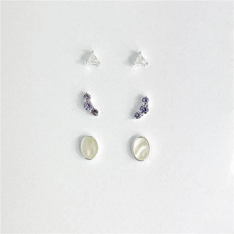 BR LISO LAP TRIO PTO DE LUZ TRIANG +TRIO LILAS + OVAL MADREPEROLA