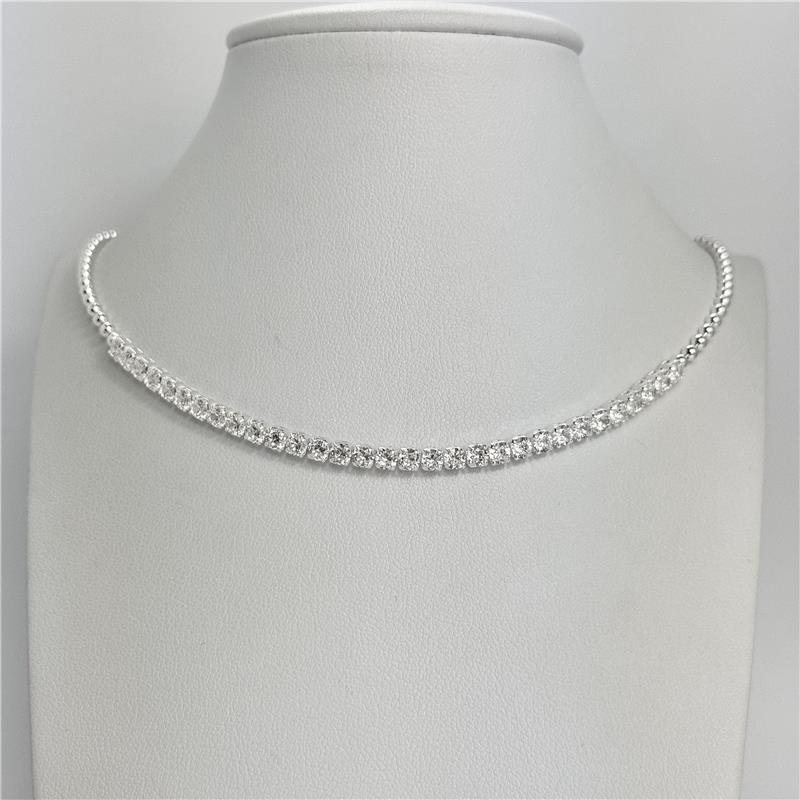 COLAR LISO LAP RIVIERA 3MM + BOLINHAS 2,3MM 40+5CM
