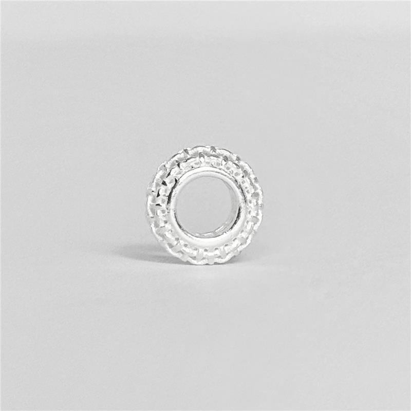BERLOQUE LISO REDONDO VAZADO 4MM X 1CM