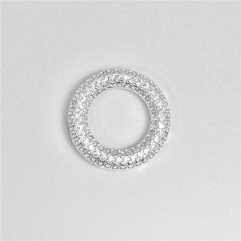 PING LISO LAP CIRCULO CRAVEJADO 4MM X 2CM