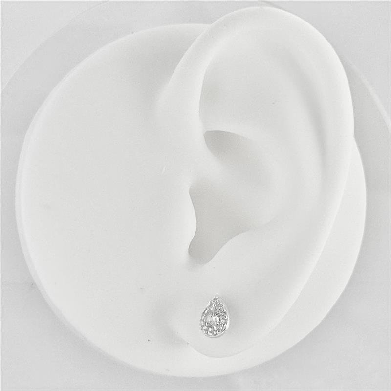 BR LISO LAP GOTA COM PEDRA CENTRAL 7MM