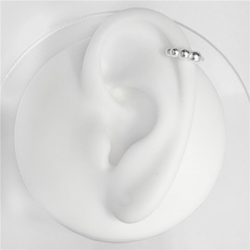 PIERCING FAKE LISO BOLINHAS 3,5MM X 1CM