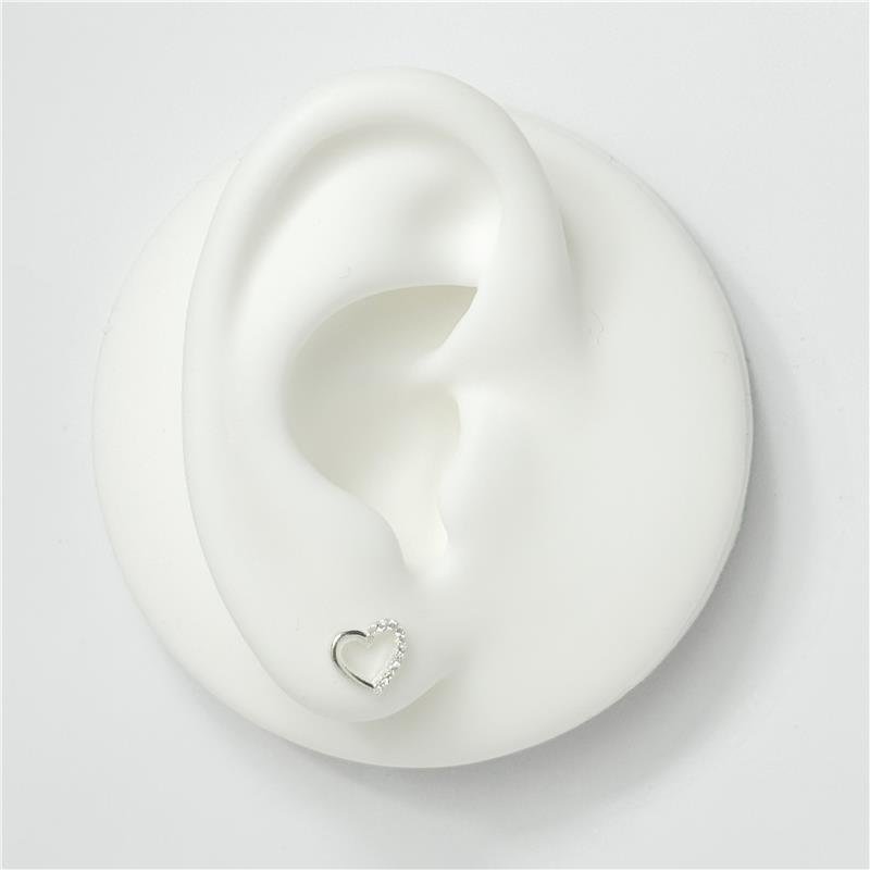 BR LISO LAP CORAÇÃO VAZADO METADE CRAVEJADO 6MM