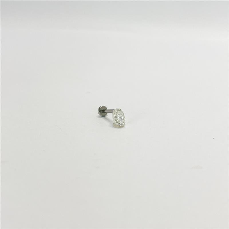 PIERCING LISO LAP OVAL 6MM