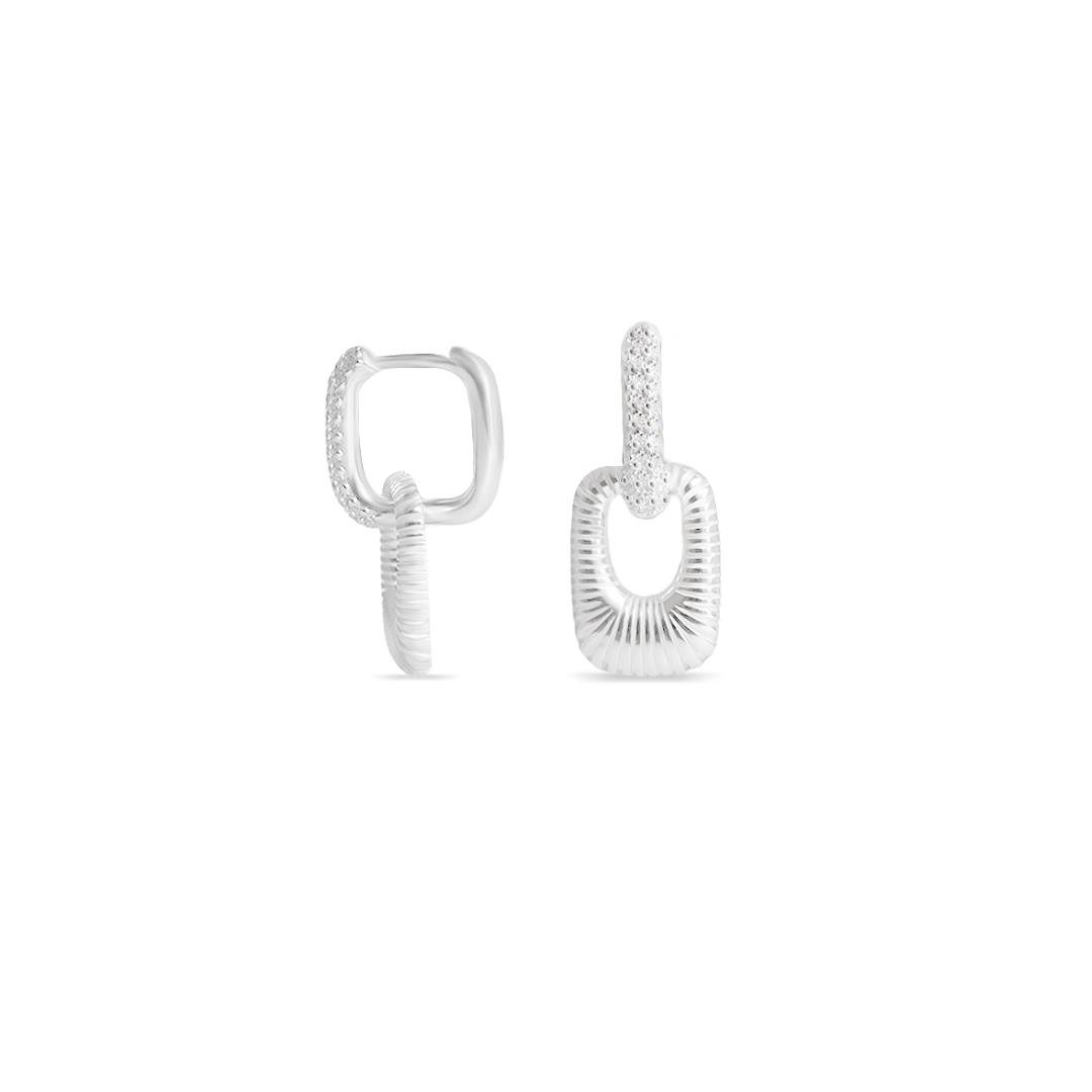 ARG LISA LAP 1,2CM X 2MM COM RETANGULO TRABALHADO PENDURADO 1.4CM