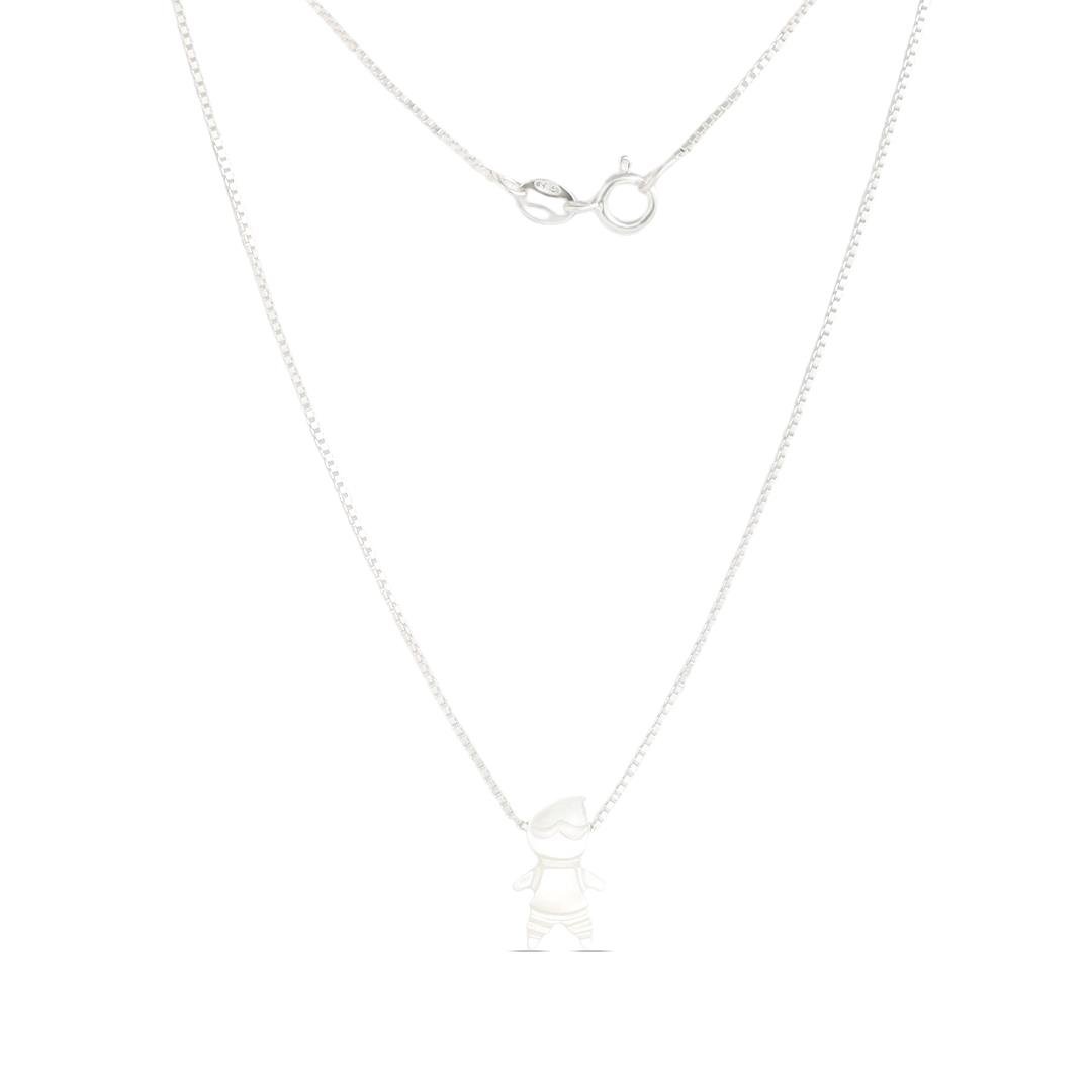 COLAR LISO LAP MENINO MADREPEROLA 45CM